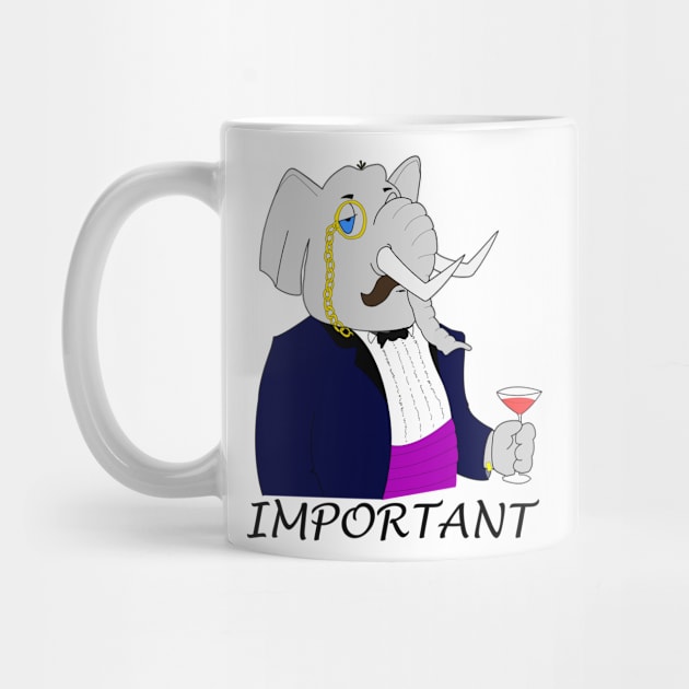 Important Elephant - Funny Design by ChrisWilson